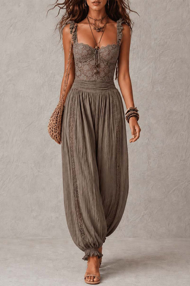 Mini-Kleid im Neckholder-Stil mit Kunstwildleder-Quasten