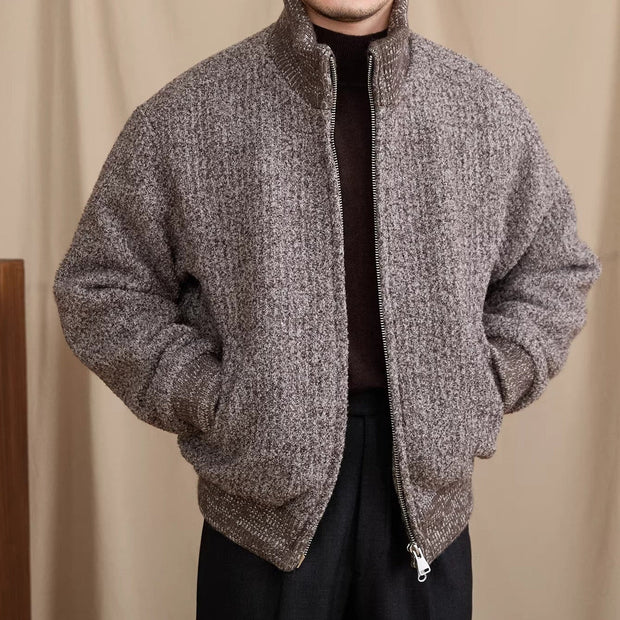 Jacke aus Wollmischung mit Wattierung