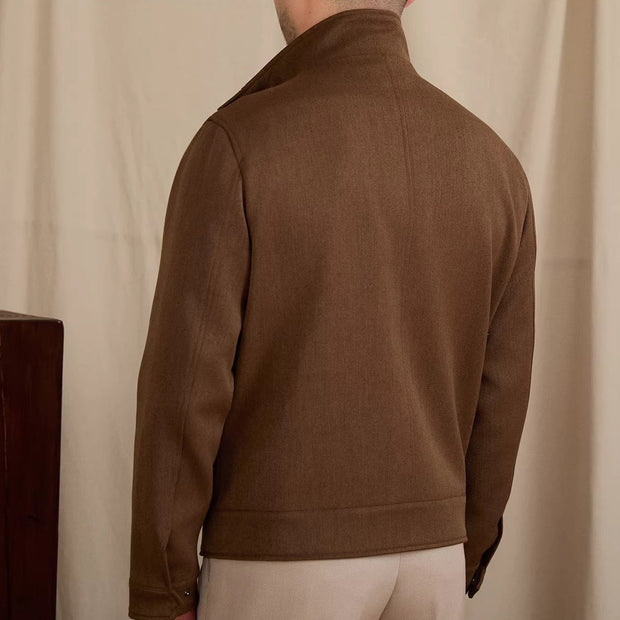 Jacke aus Wollmischung mit verkürztem Schnitt