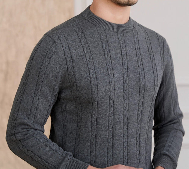 Pullover aus Baumwolle mit Zopfmuster