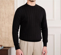 Pullover aus Baumwolle mit Faltenstruktur