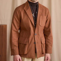 Jacke aus Kunstwildleder mit sportiver Optik