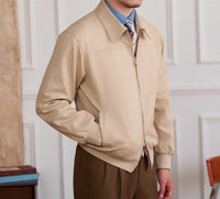 Jacke aus Kunstwildleder mit Reißverschluss