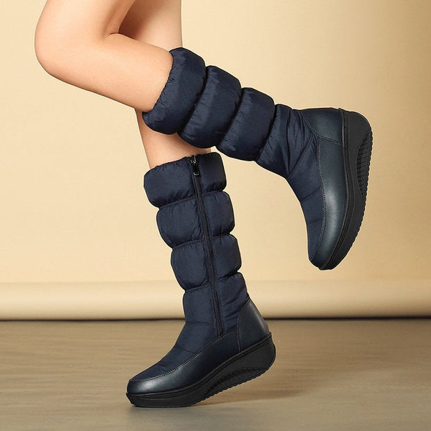 Wasserdichte High-Top-Thermostiefel für Damen mit Plateau - Aurora