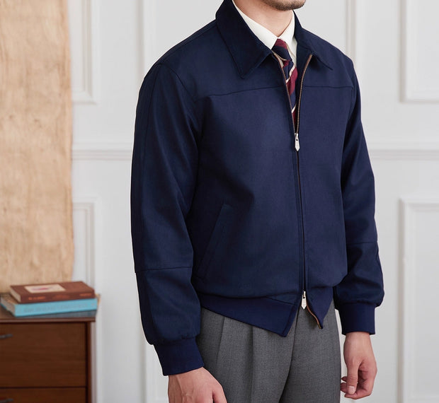Jacke aus Kunstwildleder mit Reißverschluss