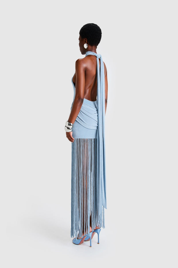 Nova Kleid mit Rückenschnürung Maxi im modernen Stil