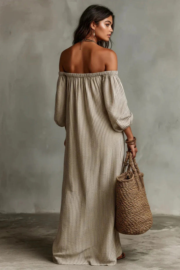 Schwarzes Chiffon-Lagen-Maxikleid mit rundem Ausschnitt und ärmellos