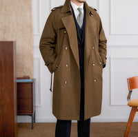 Trenchcoat aus Baumwollmischung mit doppelreihigem Schnitt