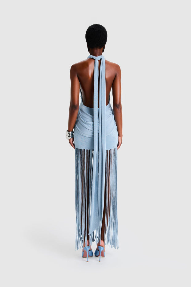 Nova Kleid mit Rückenschnürung Maxi im modernen Stil