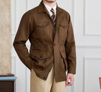 Jacke aus Baumwollmischung mit Reißverschluss