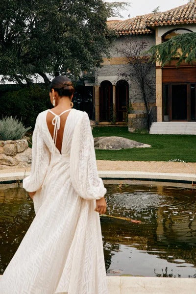 Allegory Elsa Creme Langes Kleid