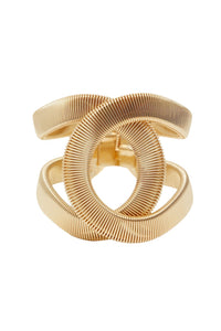 Armband mit geometrischem Muster und metallischer Struktur im modernen Stil